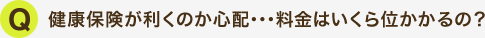 健康保険が利くのか心配・・・料金はいくら位かかるの?